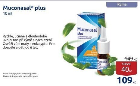 Sprej nosní Muconasal Plus