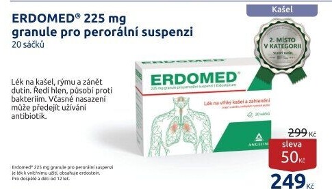 Suspenze na vlhký kašel Erdomed