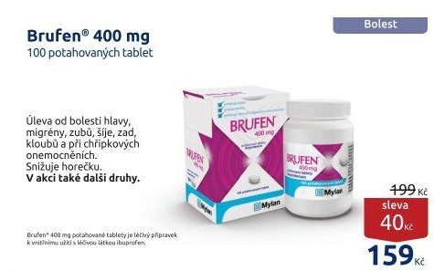 Tablety proti bolesti Brufen 400 Mylan