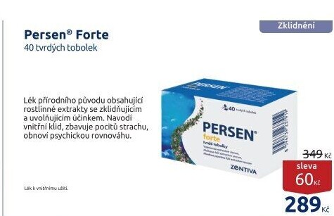 Tobolky proti poruchám spánku Persen Forte Sandoz