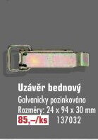 Bednový uzávěr