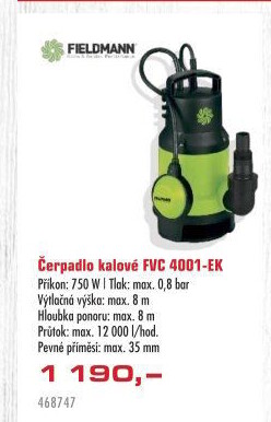 Čerpadlo Fieldmann FVC 4001-EK
