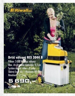 Drtič větví Riwall RES3044B