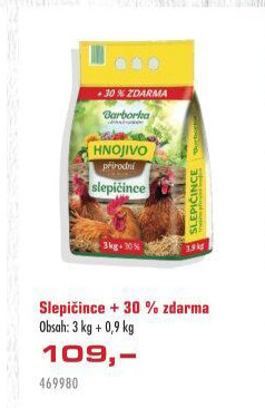 Hnojivo Slepičince Barborka