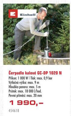 Kalové čerpadlo GC-DP 1020 N Einhell
