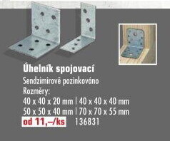 Konzole - úhelník