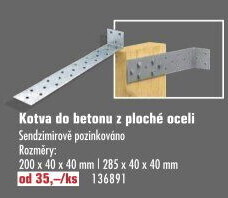 Kotva do betonu