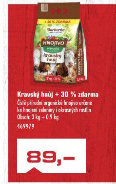 Kravský hnůj Barborka