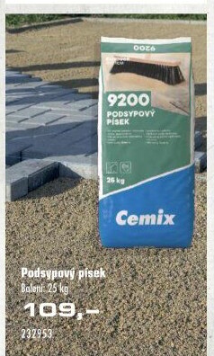 Podsypový a zásypový písek Cemix