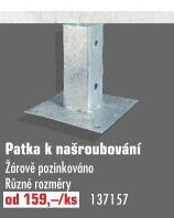 Šroubovací patka