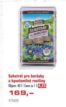 Substrát pro borůvky Hoštický Substrát