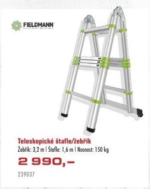 Teleskopický žebřík Fieldmann