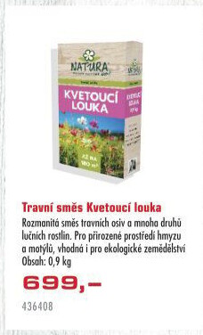 Travní směs Kvetoucí louka Natura Agro