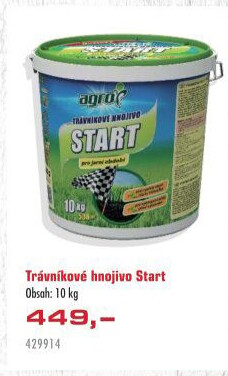 Trávníkové hnojivo Start Agro