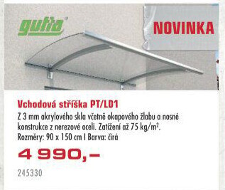 Vchodová stříška Gutta