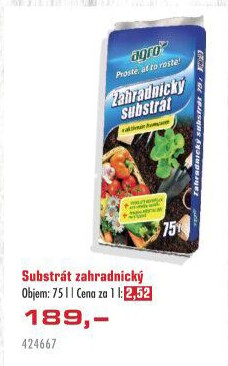 Zahradnický substrát Agro