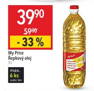 Řepkový olej My Price