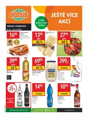 akční leták Globus 8.3.2023-14.3.2023