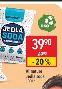 Jedlá soda Allnature