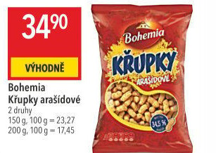 Křupky arašídové Bohemia