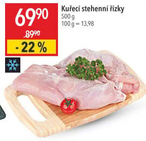Kuřecí stehenní řízky mražené