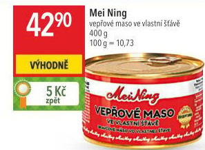 Maso vepřové ve vlastní šťávě Meining