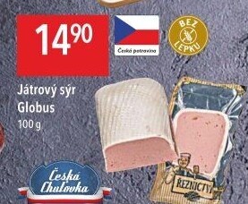 Paštika játrový sýr Globus