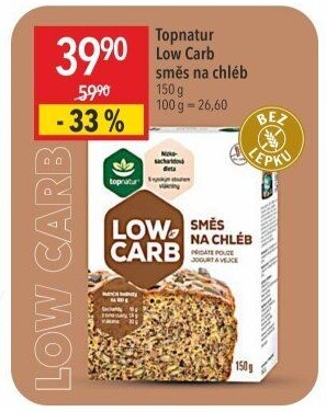 Směs na chléb Low Carb Topnatur