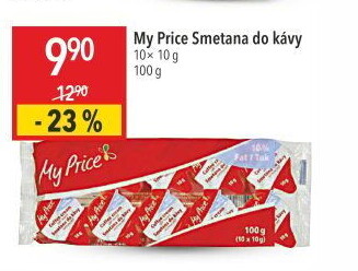 Smetánky do kávy My Price