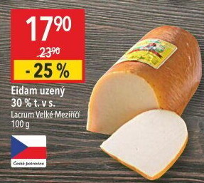 Sýr Eidam uzený 30% Lacrum