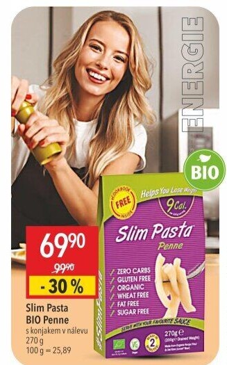 Těstoviny bio Slim Pasta