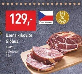 Uzená krkovice s kostí Globus