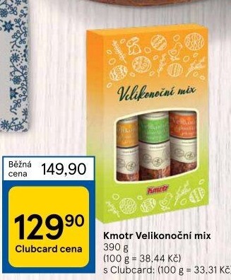 Balení velikonoční mix klobás Kmotr