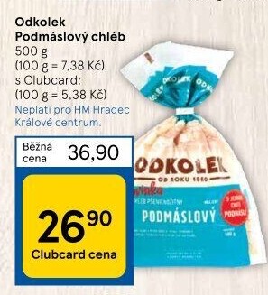 Chléb podmáslový Odkolek