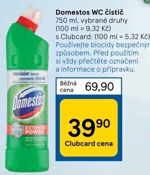 Čistič WC gelový Domestos