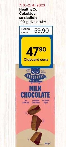 Čokoláda HealthyCo