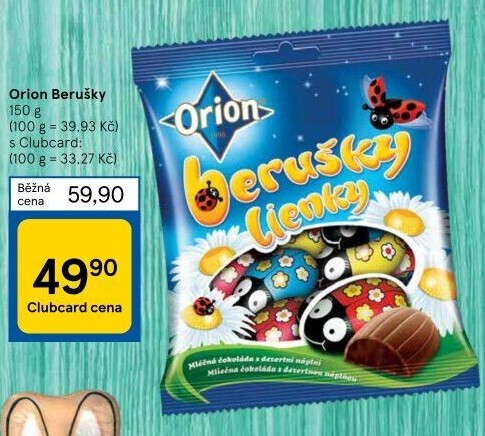 Čokoládové berušky Orion