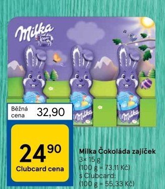 Čokoládový zajíc Milka