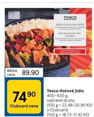 Hotová jídla Tesco