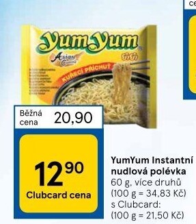 Instantní polévka YumYum