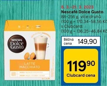Kapsle Dolce Gusto Nescafé