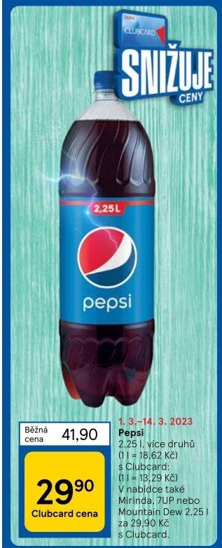 Limonáda Pepsi