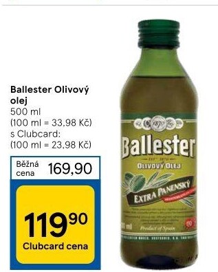 Olivový olej Ballester
