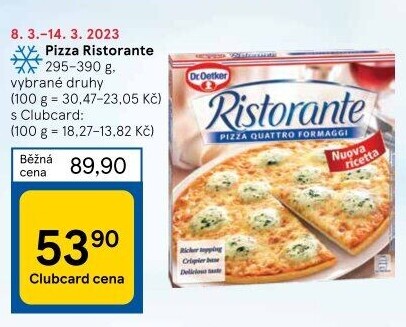 Pizza mražená Ristorante Dr. Oetker