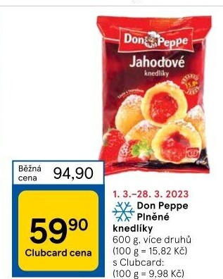 Plněné knedlíky mražené Don Peppe
