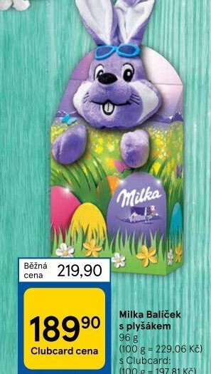 Sladkosti s plyšákem Milka