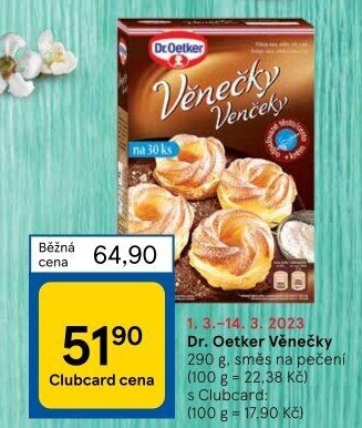 Směs na věnečky Dr. Oetker