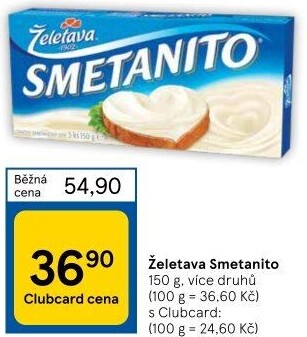 Sýr tavený Smetanito Želetava