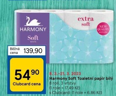 Toaletní papír 3vrstvý Harmony