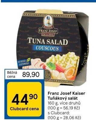 Tuňákový salát Exclusive Franz Josef Kaiser